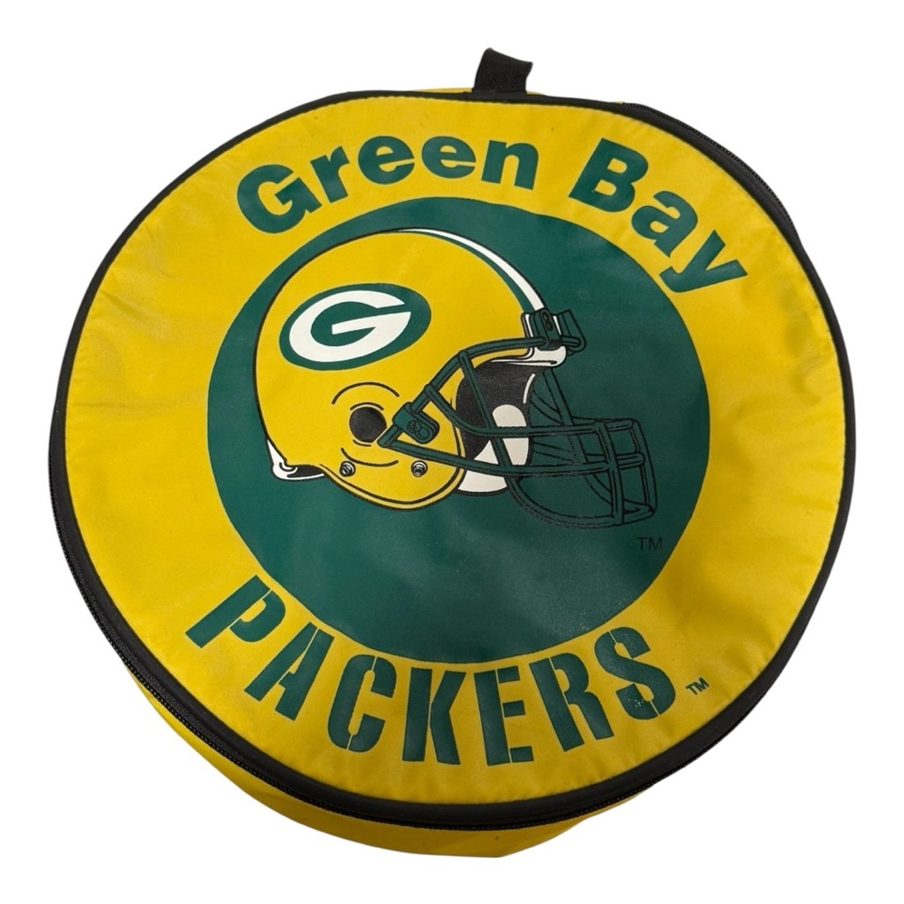 Vintage Green Bay Packers Tailgate Picnic Set – Portable Case Plates & Utensils